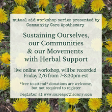 Load image into Gallery viewer, Herbal Community Care - Online Mutual Aid Workshop