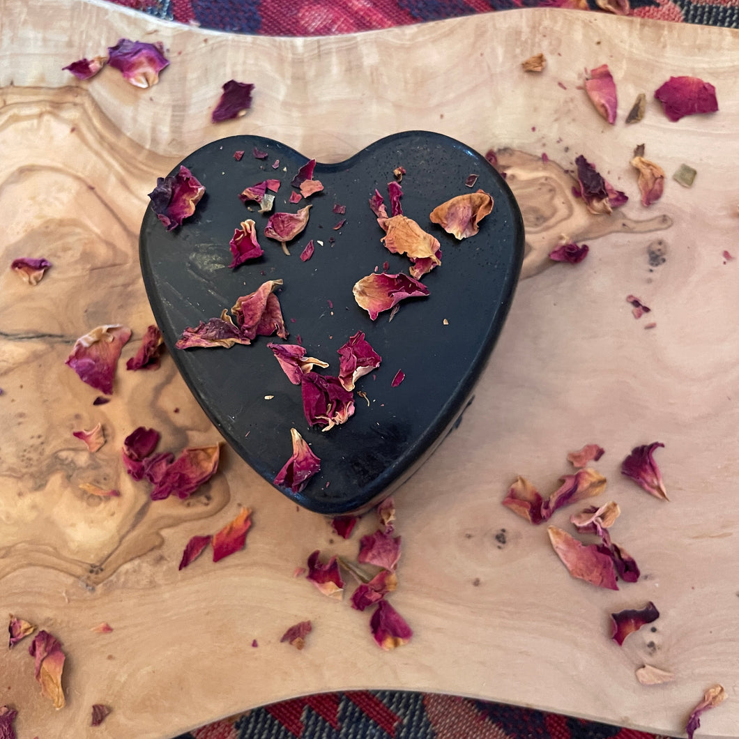 Cardamom Rose Heart Shaped Soap