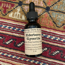 Load image into Gallery viewer, Elderberry Glycerite -alcohol free herbal extract
