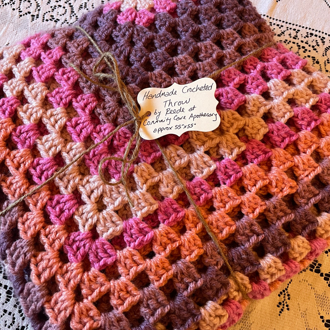 Handmade Crocheted Throw