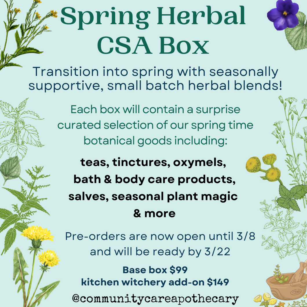 Spring Herbal CSA Box: Pre-order