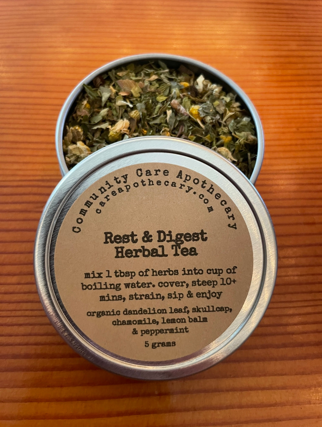 Rest & Digest Herbal Tea Tin